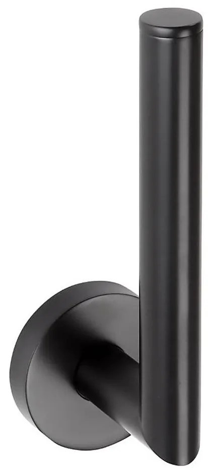 Sapho - Държач за тоалетна хартия X-ROUND 16,5 cm черен