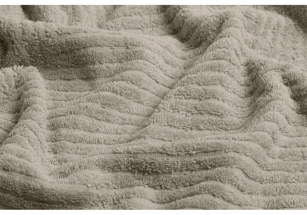 Бежова памучна кърпа и хавлия за баня в комплект от 2 броя - Foutastic