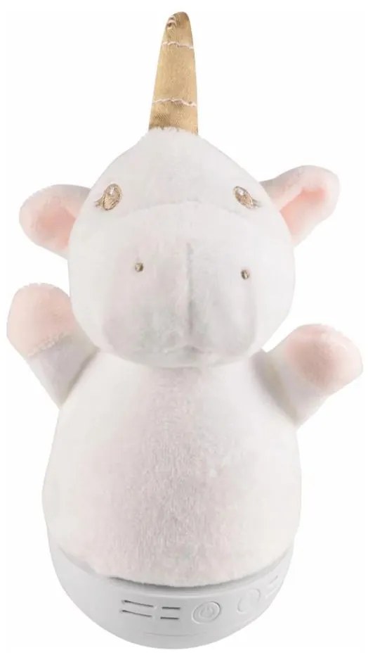 LED RGB детска нощна лампа с мелодия 3xAAA/5V еднорог