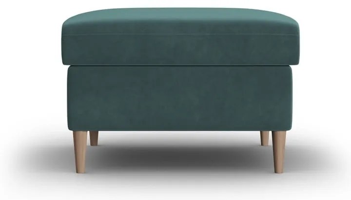 Кадифена табуретка в петролен цвят Kyoto – Cosmopolitan Design