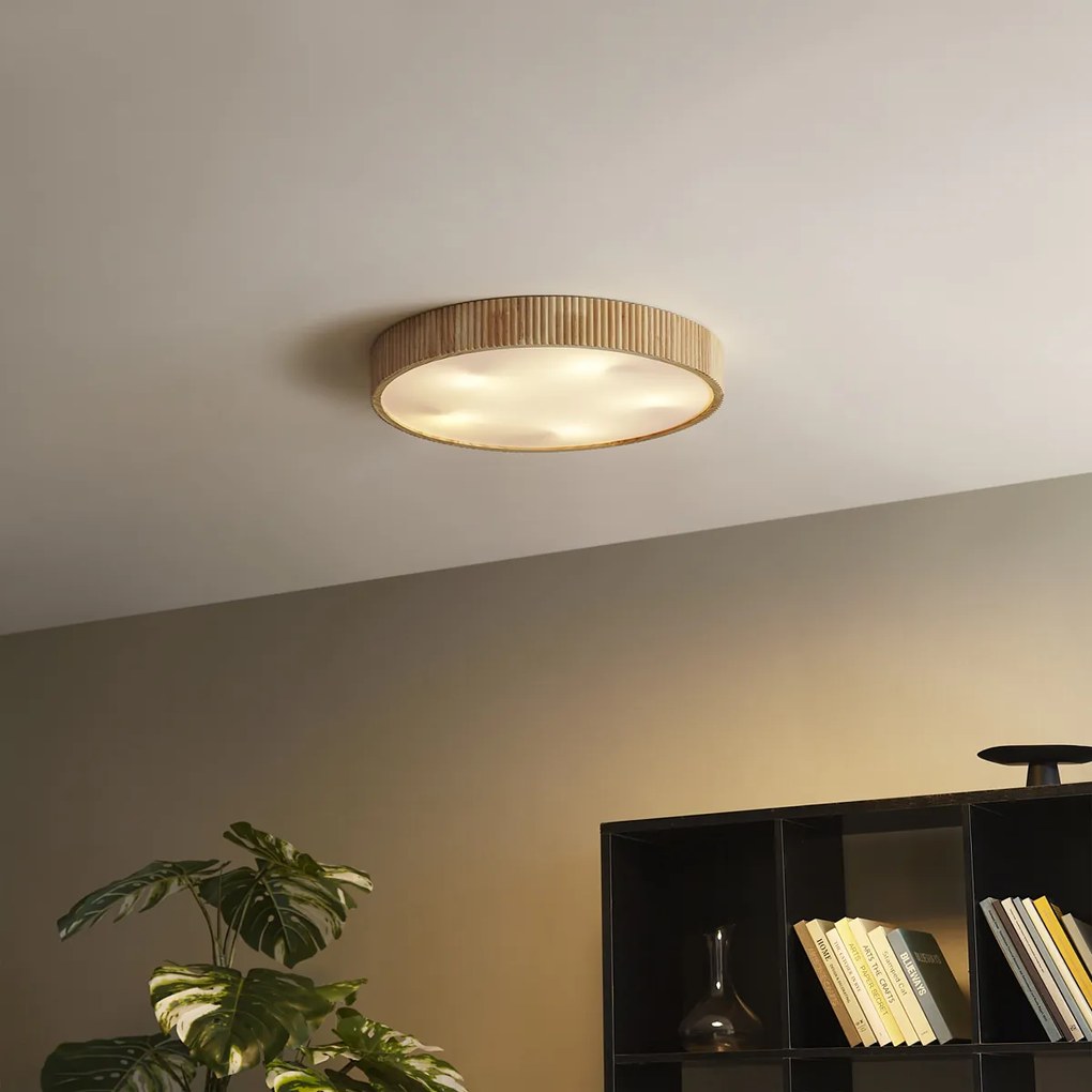 Japandi плафон дърво 60 см 5 светлини - Lyra