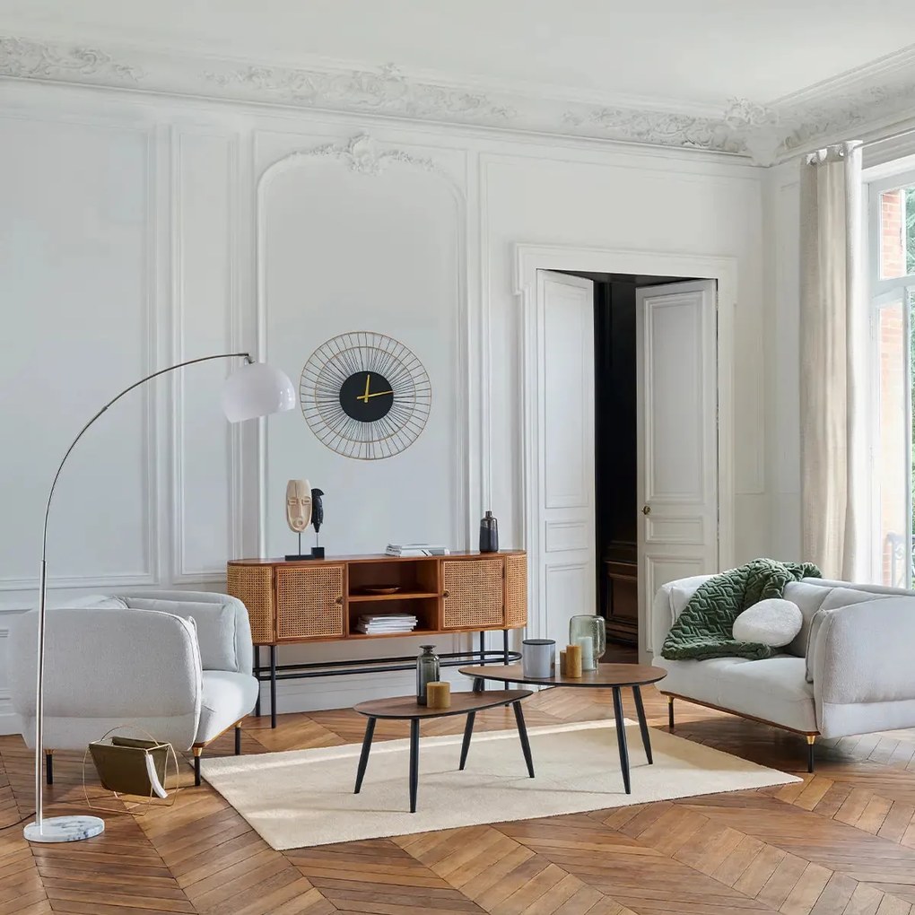 Холна маса atmosphera Mileo, 88x98 cm, 2 бр - Бял