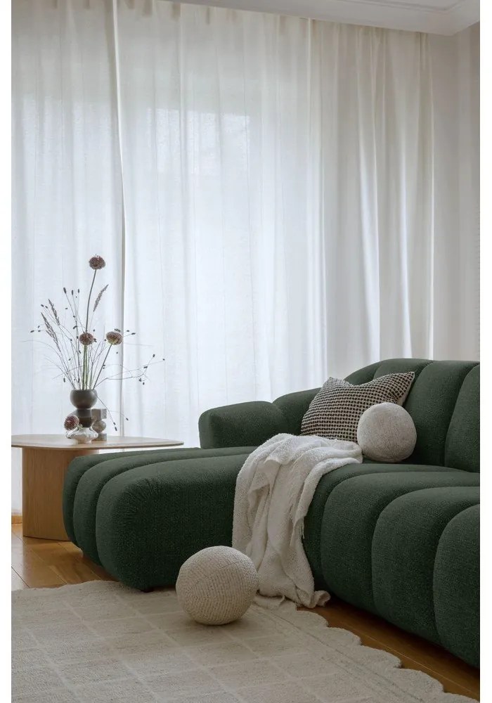 Тъмнозелен ъглов диван (ляв ъгъл) Shell – Miuform