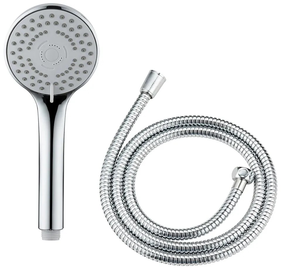 Душ-глава с маркуч в блестящо сребристо Basic Line - Wenko