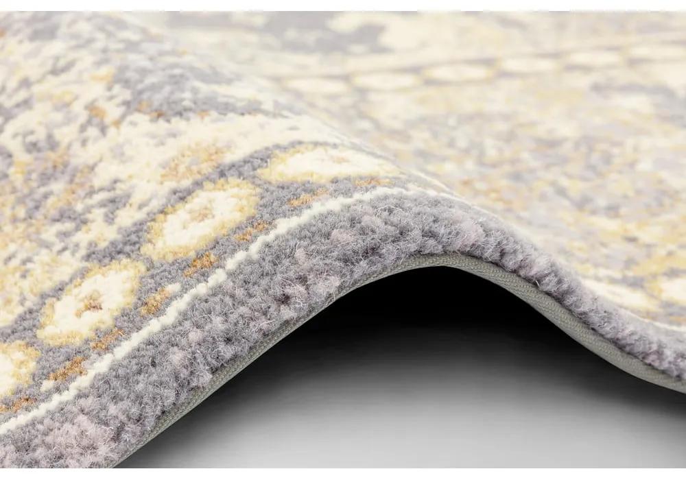 Сив вълнен килим 100x180 cm Carol - Agnella
