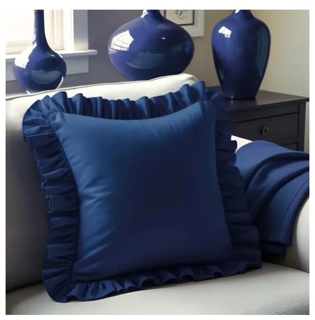 Калъфка за възглавница със смес от памук 40x40 cm Ruffled – Mila Home