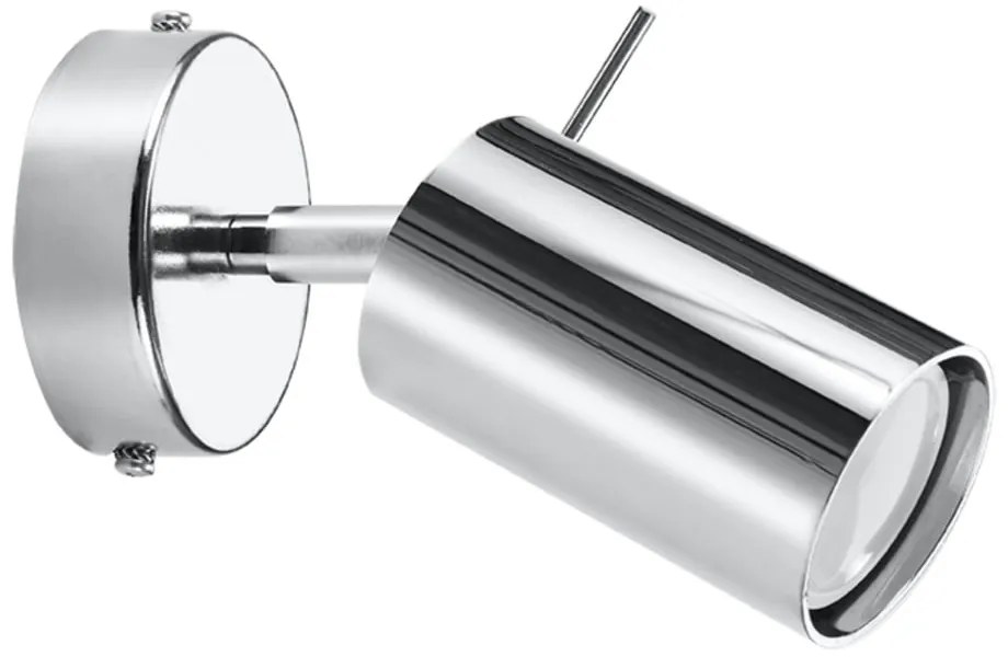 Стенна лампа в сребристо Etna - Sollux