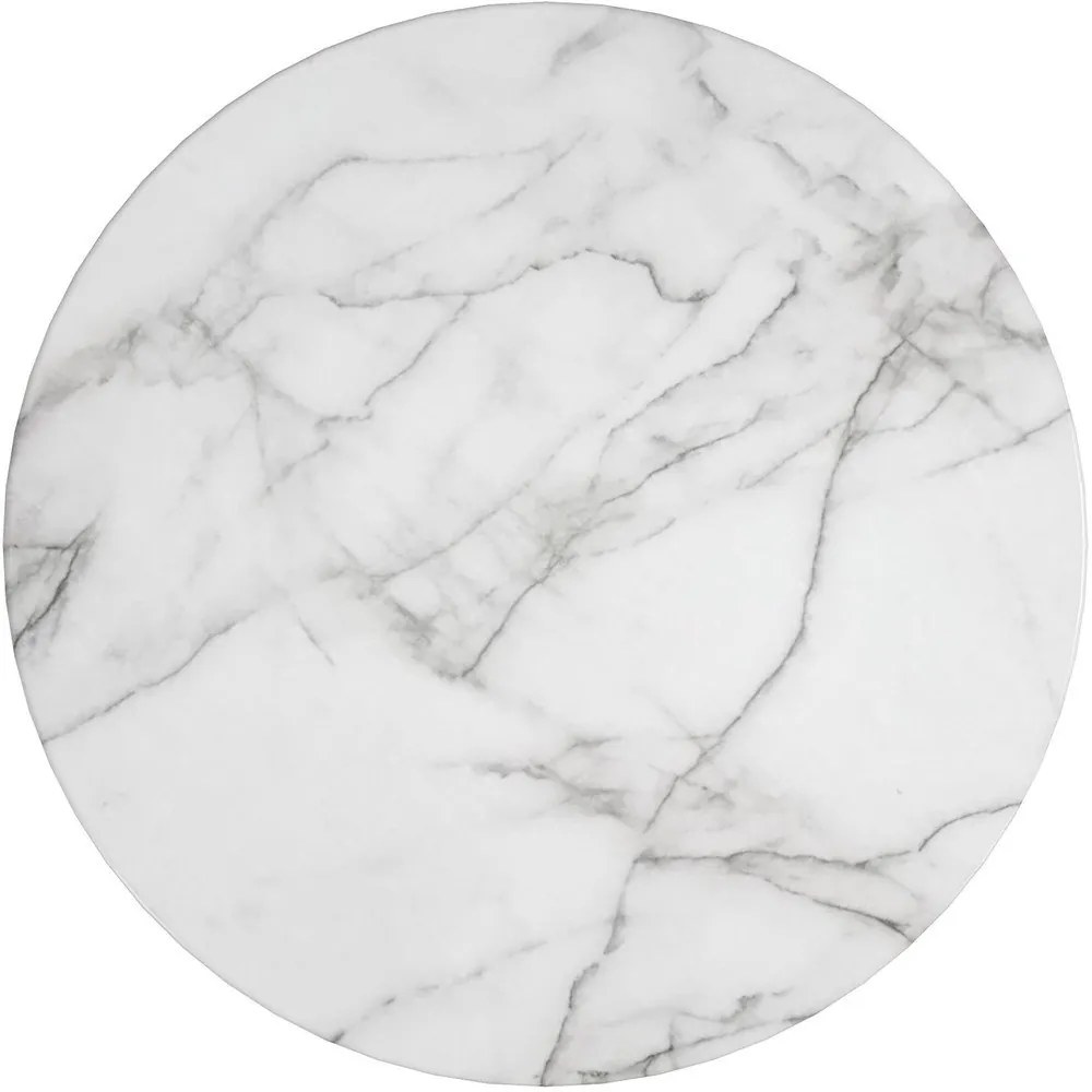 Бяла/ в златист цвят кръгла масичка за кафе от декор от мрамор ø 79 cm Gwyneth – CosmoLiving by Cosmopolitan