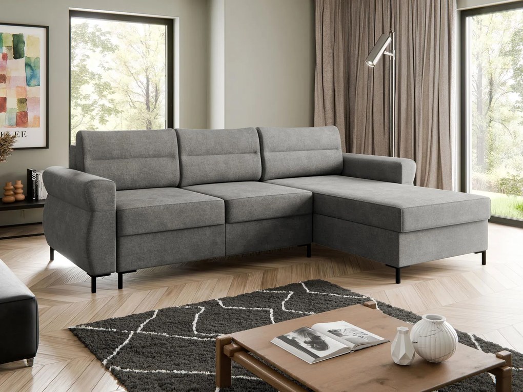 Ъглов диван Mormi-Тъмносив