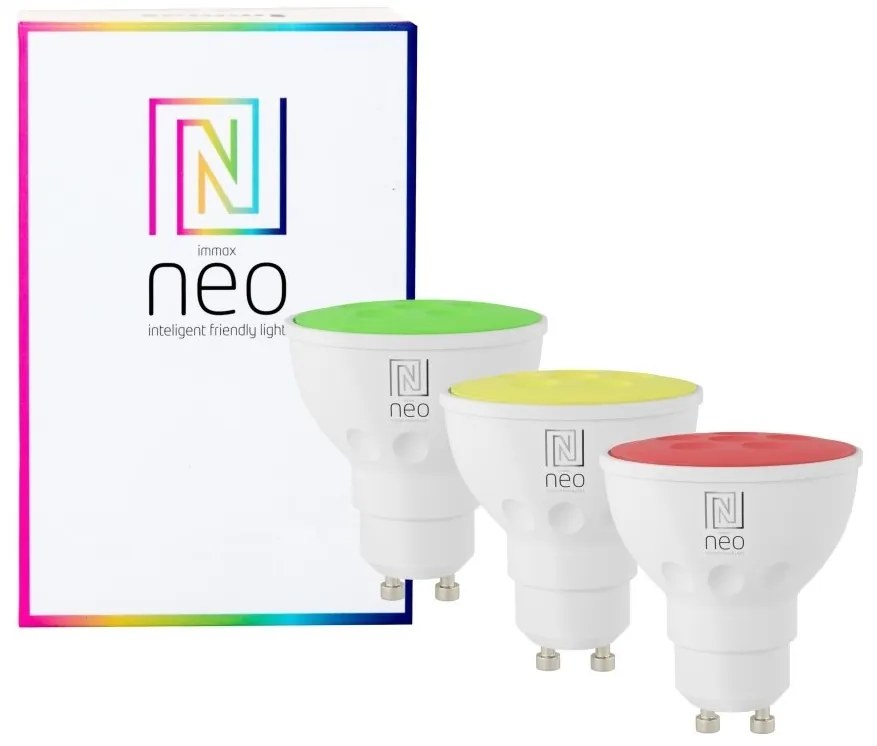 Immax NEO 07777C - Комплект 3x LED RGB+CCT крушки GU10/4,8W/230V Tuya