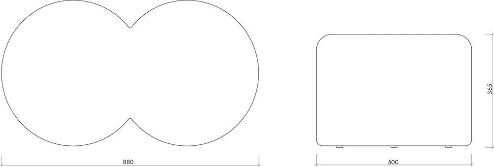 Сиво-бежова табуретка Umbo – noo.ma