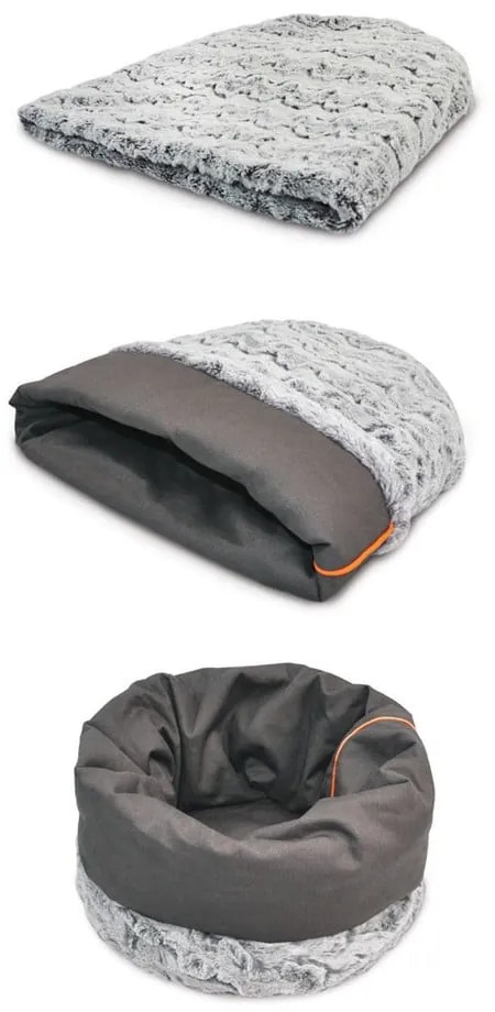 Сиво легло за домашни любимци ø 45 cm Snuggle Bed 3in1 Husky Grey L – P.L.A.Y.