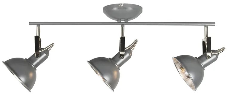 Индустриален прожектор антрацит въртящ се и наклонен 3-светлина - Tommy