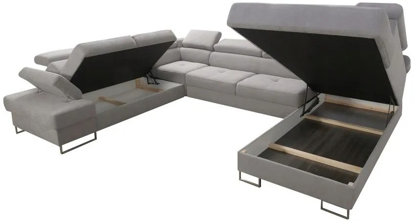 Ъглов диван Gelito Max I LTHR-Kokkino-Left