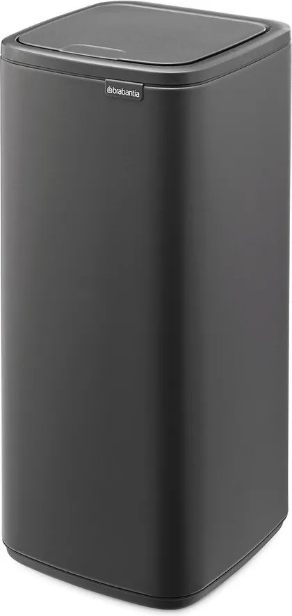 Тъмносиво стоманено кошче за боклук отваряне с докосване 30 l Bo Touch – Brabantia