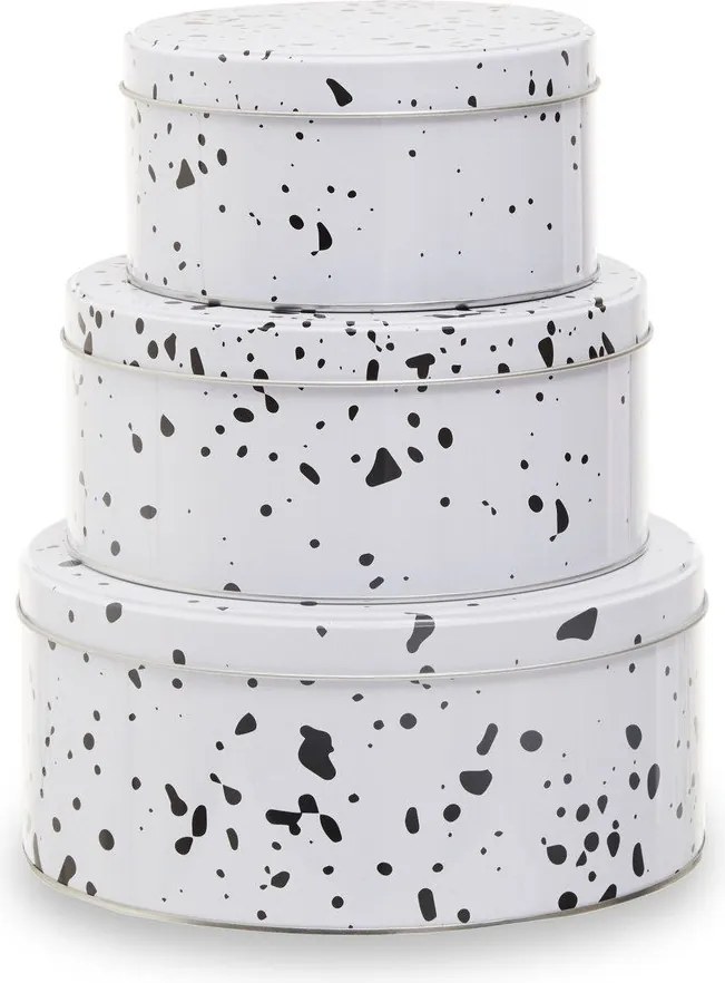 Метални кутии в комплект 3 бр. за торти Speckled – Premier Housewares