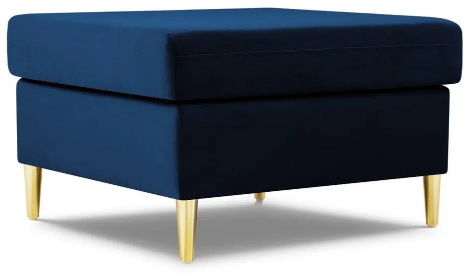 Синя кадифена табуретка Kyoto – Cosmopolitan Design