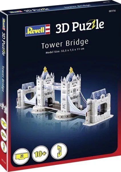 Мини пъзел, Revell, Тауър Бридж 3D, 32 части