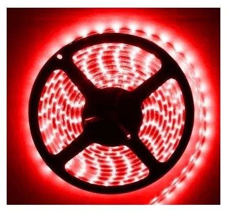 LED Лента за баня LED/24W/12V 5 m IP65 червен