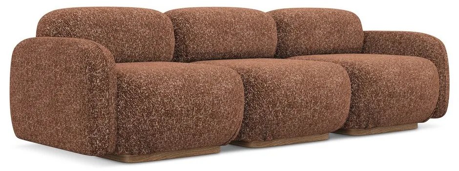 Оранжев/кафяв модулен диван 270 cm Ailani – Makamii