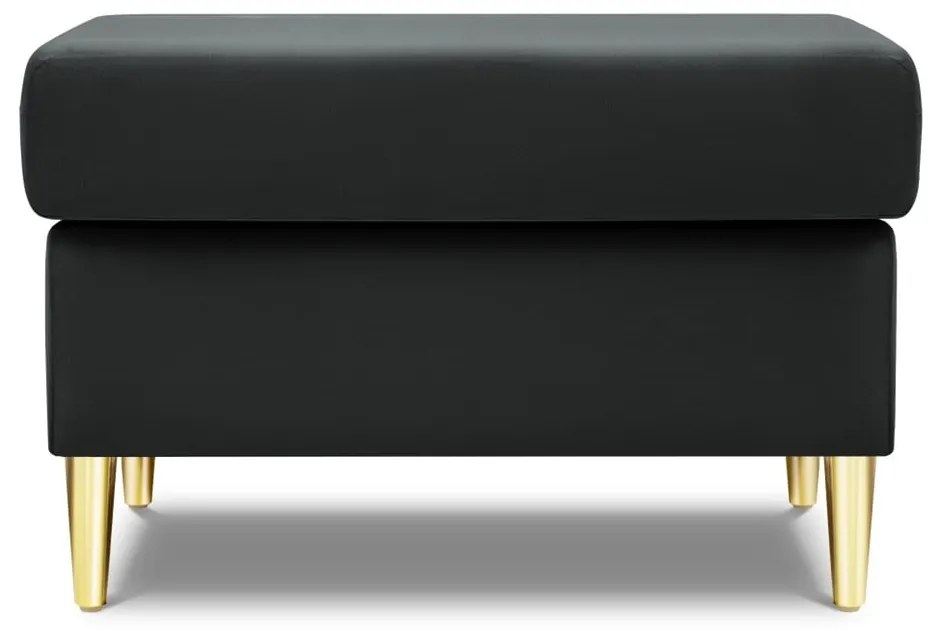 Тъмносива кадифена табуретка Kyoto – Cosmopolitan Design