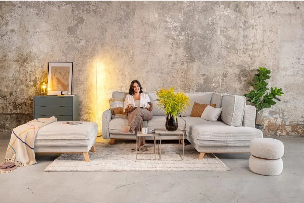 Кремав килим 80x150 cm Routa – Universal