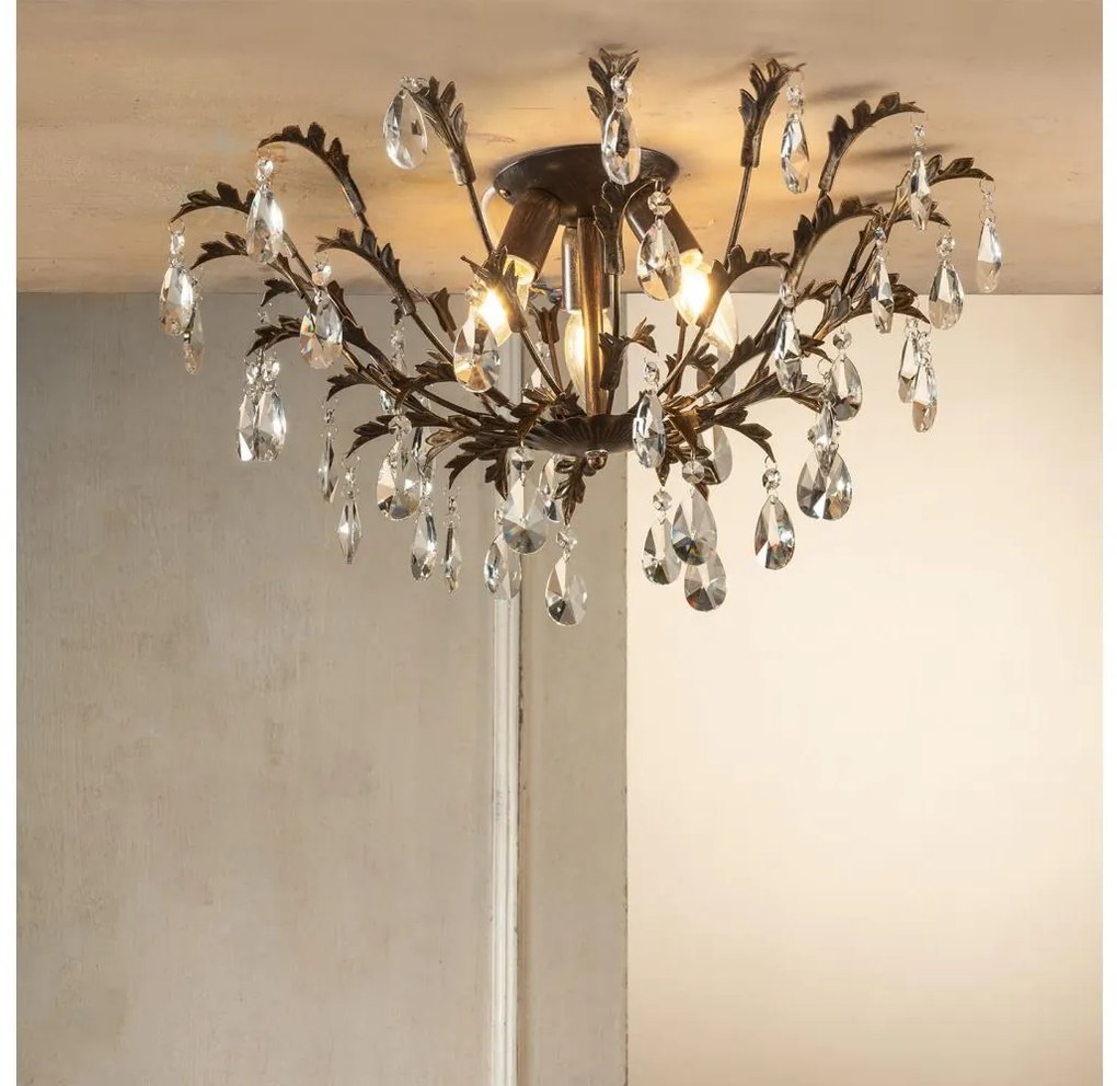 ONLI - Таванно осветително тяло TERESA 3xE14/6W/230V бронзово