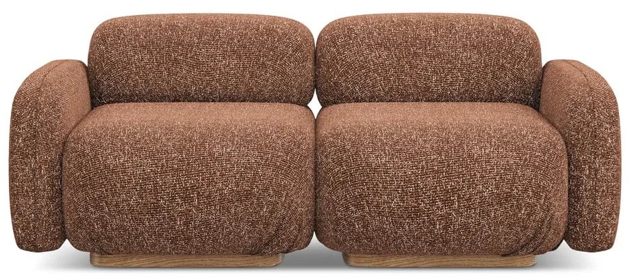 Оранжев/кафяв модулен диван 190 cm Ailani – Makamii