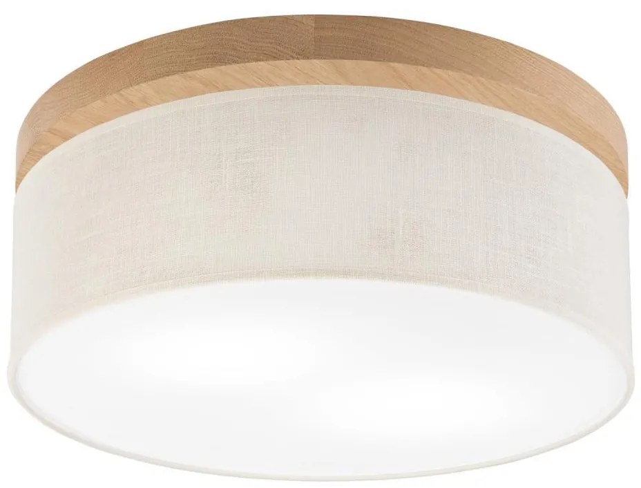 Brilagi - LED Плафон BELLADONNA 2xE27/15W/230V Ø 40 см кремав/дъб