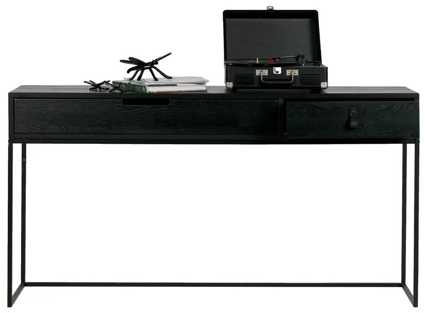 Конзолна маса от черен дъб Silas - WOOOD