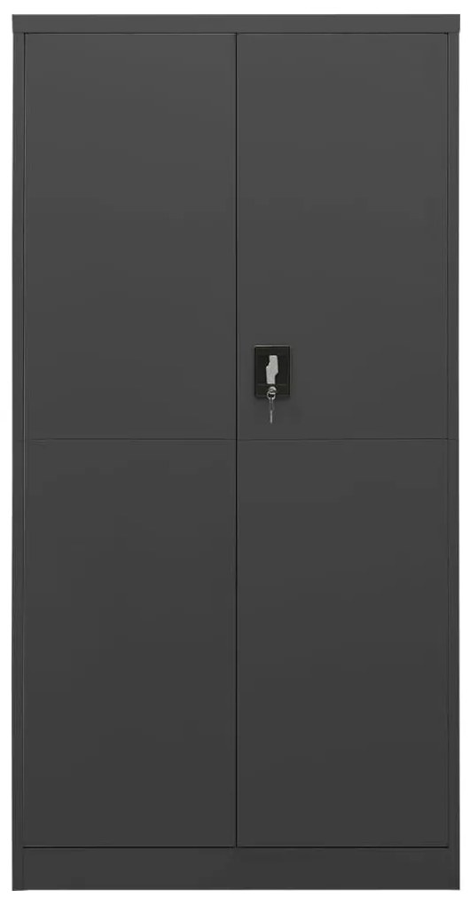 335973 vidaXL Заключващ се шкаф, антрацит, 90x40x180 см, стомана