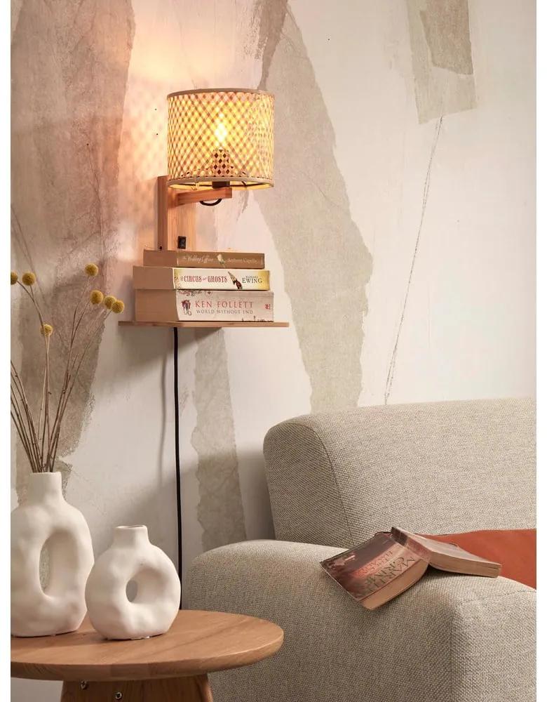 Стенна лампа в естествен цвят ø 18 cm Java - Good&amp;Mojo