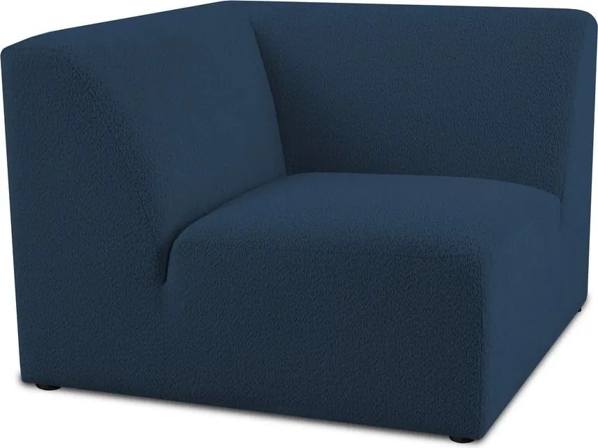 Тъмносин модулен диван от букле (променлив) Roxy – Scandic