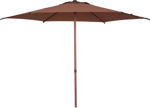 Прав накланящ се чадър Hesperide Soya, 2.7 m - Махагон