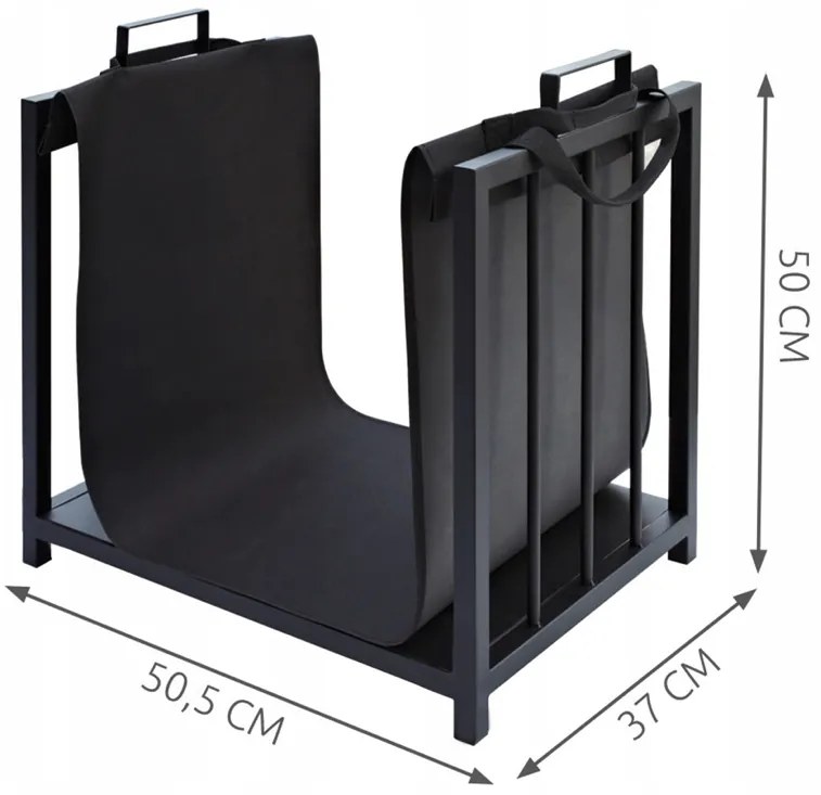 Стойка за дърва за огрев 50,5 x 37 x 50 cm