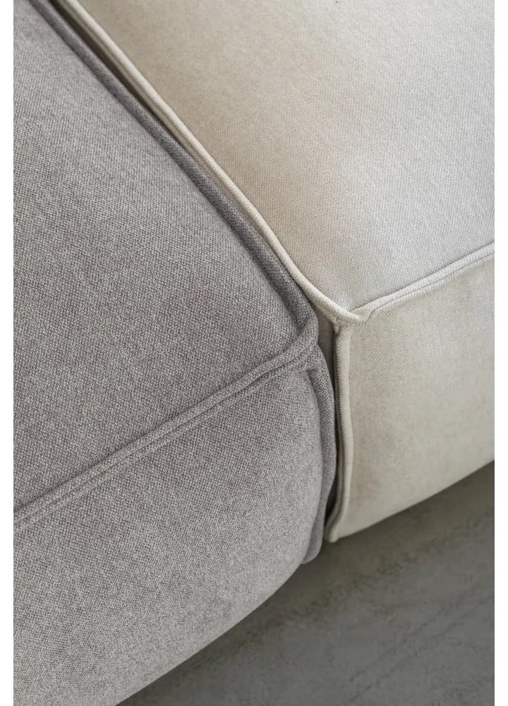 Светлосив ъглов диван (десен ъгъл) Flex Felix – Miuform