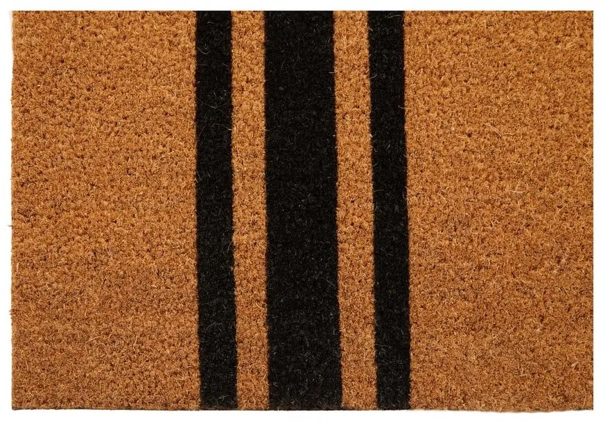 Килимче от кокосови влакна 55x125 cm Black Stripe - Premier Housewares
