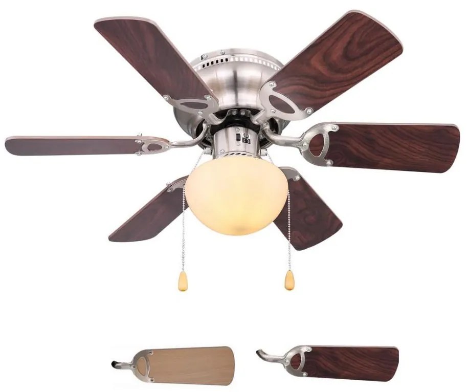 Globo 03802 - Таванен вентилатор UGO 1xE27/60W/230V