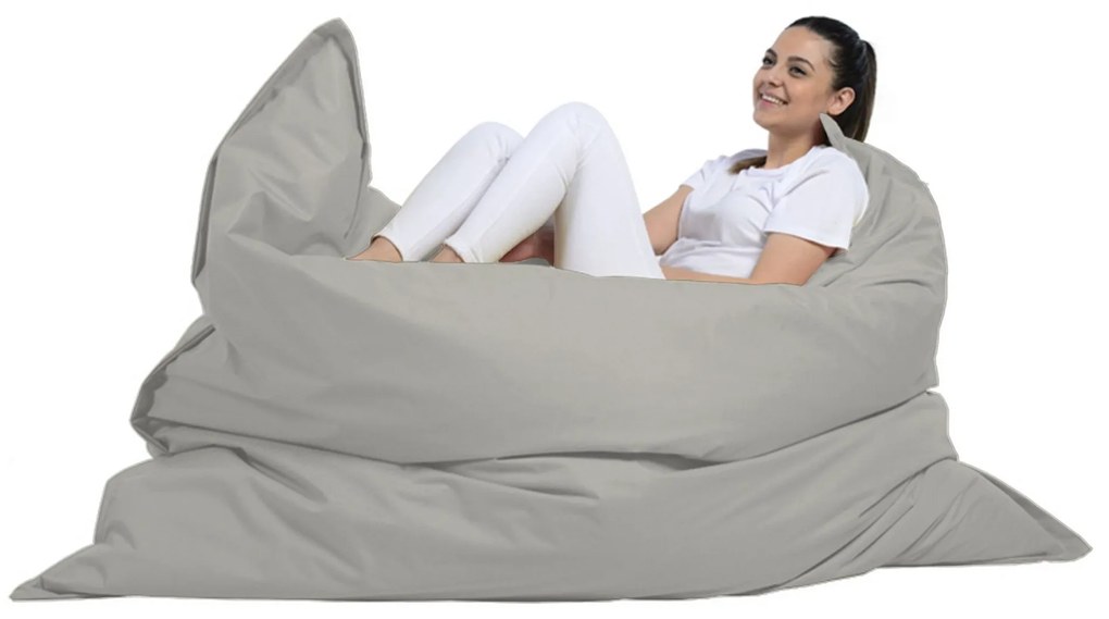 Градински пуф Giant Cushion 140x180, цвят Сив