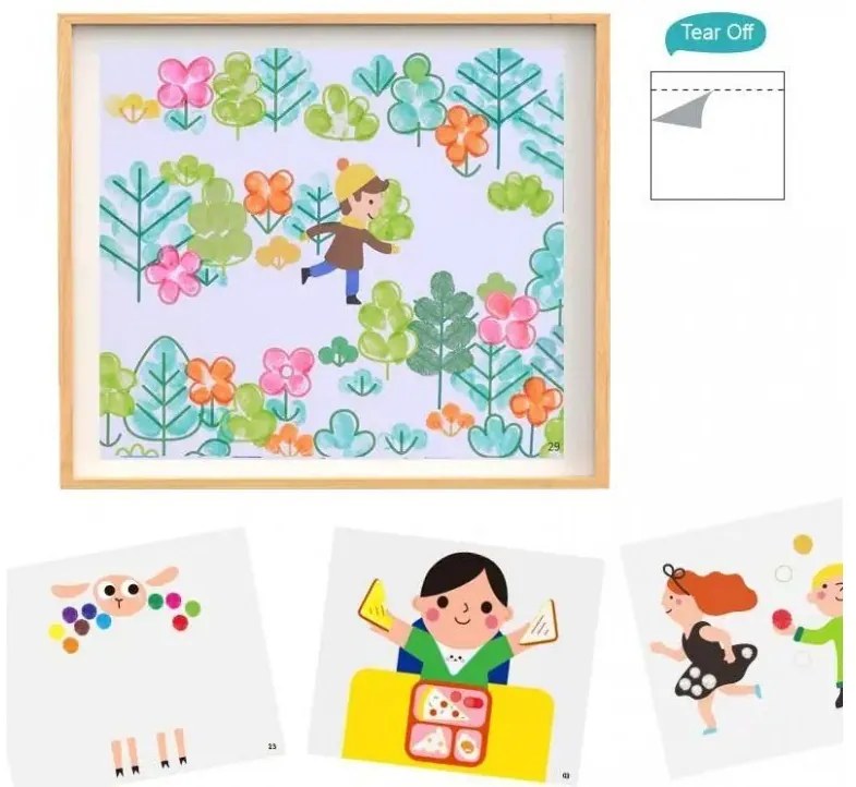 Tooky Toy - Творческа книжка, Рисуване с пръсти II, Въображение