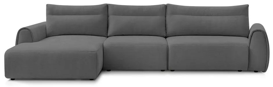 Сив ъглов диван Aden – Bobochic Paris