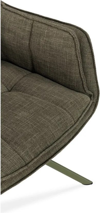 Зелени тапицирани трапезни столове в комплект 2 бр. Keiko – Marckeric