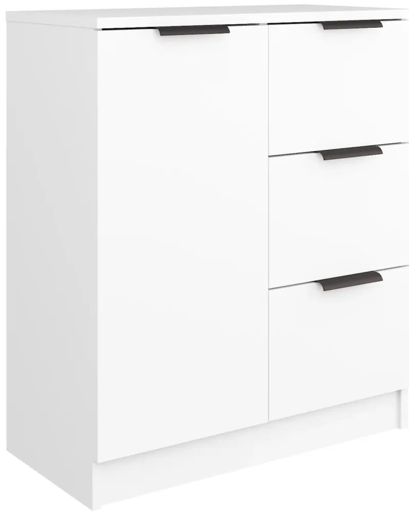 811079 vidaXL Сайдборд, бял, 60x30x70 см, инженерно дърво