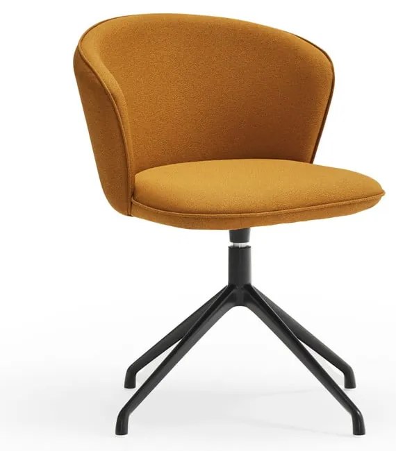 Тапицирани трапезни столове в комплект 2 бр. в цвят горчица Add – Teulat