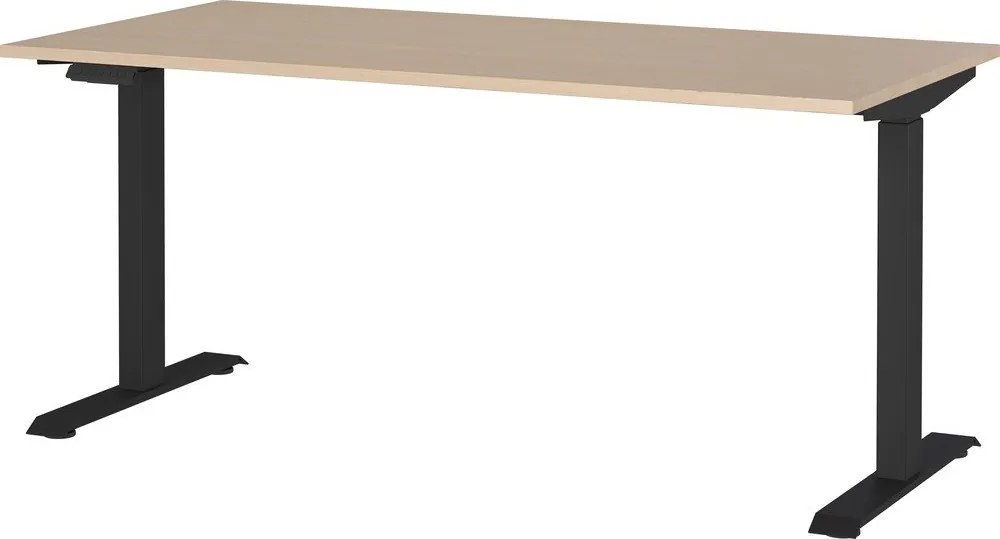 Работна маса с електрическо регулиране на височината от декор от дъб 80x160 cm – Germania