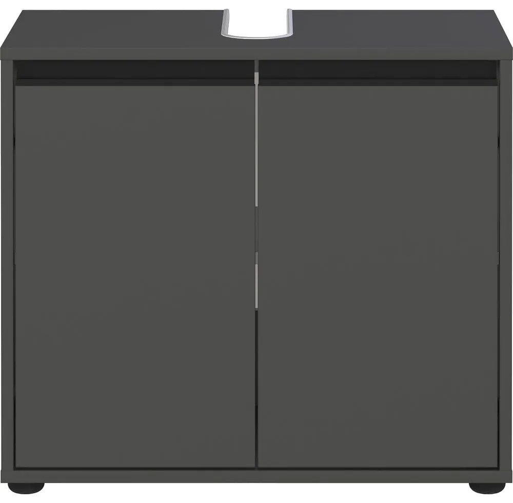 Антрацитен шкаф за мивка 63x55 cm Lemont – Germania