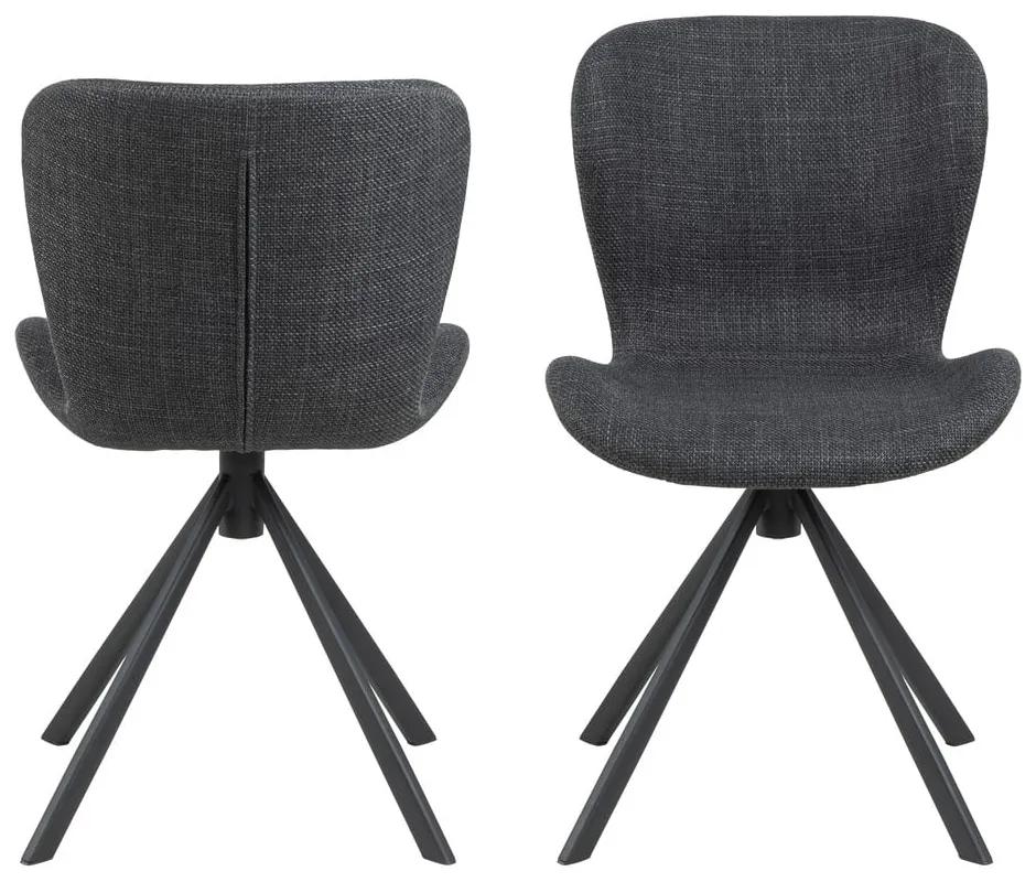 Тъмносиви трапезни столове в комплект от 2 броя Batilda - Actona