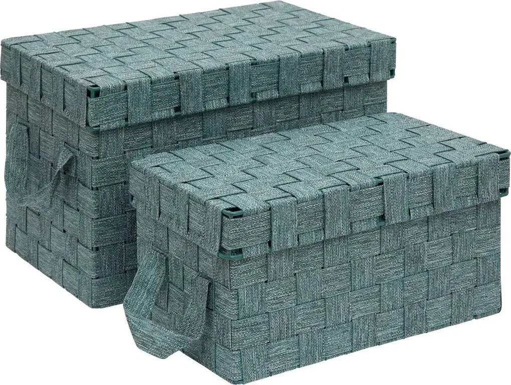 Сет кутии 5five Lise, Правоъгълни, 2 бр - Зелен