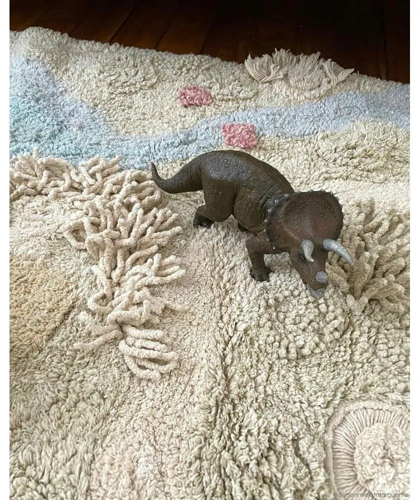 Бежово памучно детско килимче за игра 120x160 cm Path of Nature – Lorena Canals