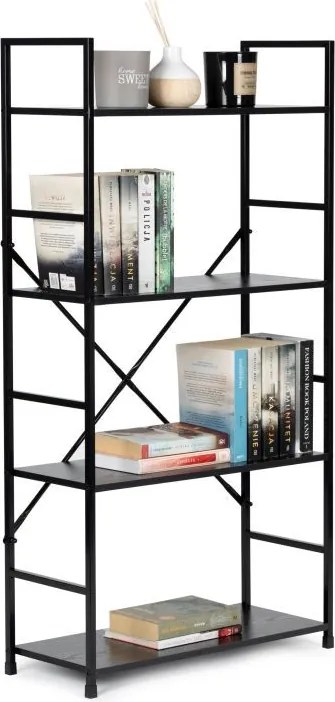 Голяма етажерка на 4 рафта ModernHome, дизайн в стил лофт